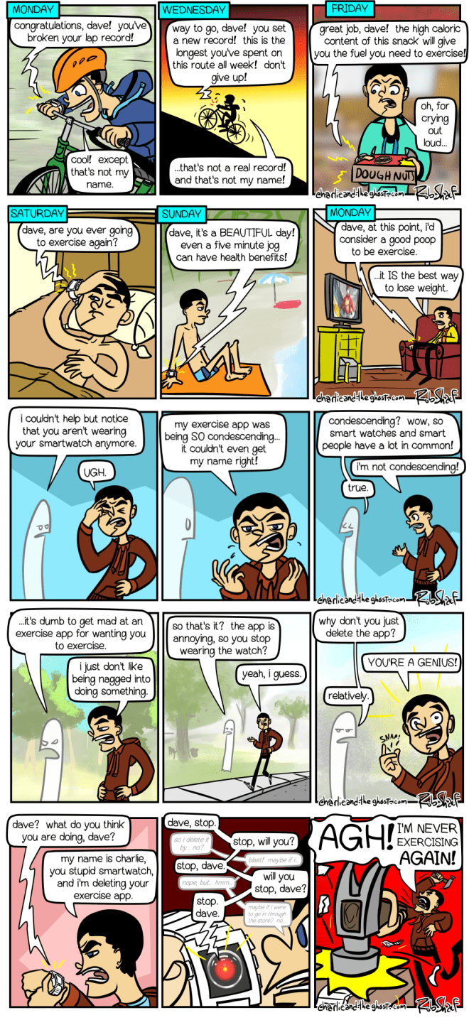 smartwatch exercising